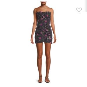 For Love and Lemons Every Rose mini sequin strapless dress